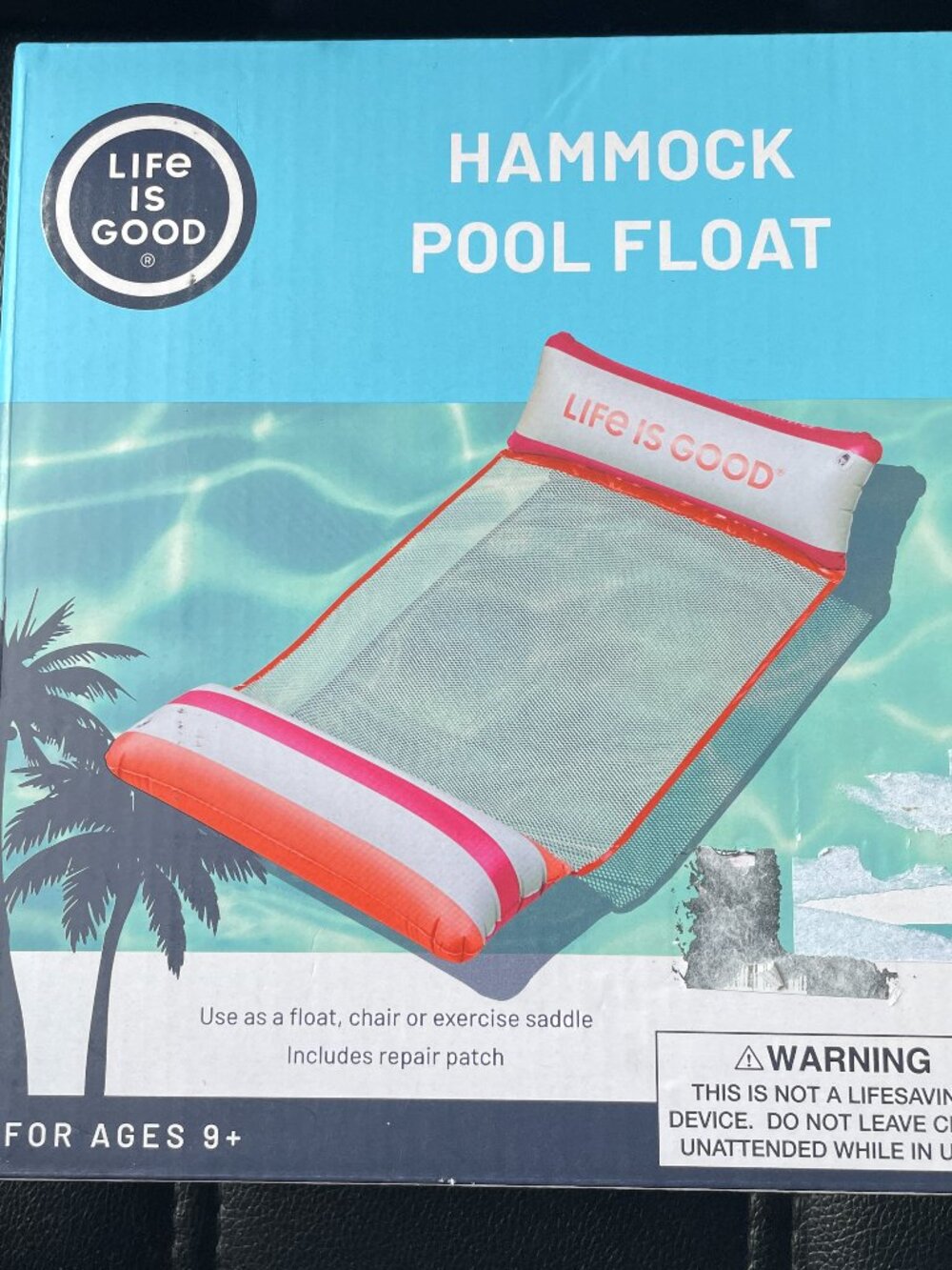 Life is Good Hammock Pool Float-NWT